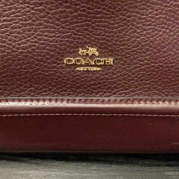 Coach Burgundy “Sierra” Satchel - Picture 6 of 8